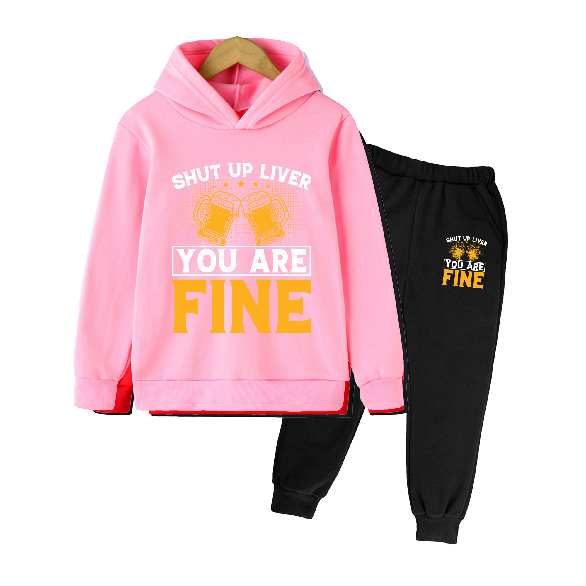 Yellow Winter Clothing - Zestaw dziecięcy: bluza z kapturem i