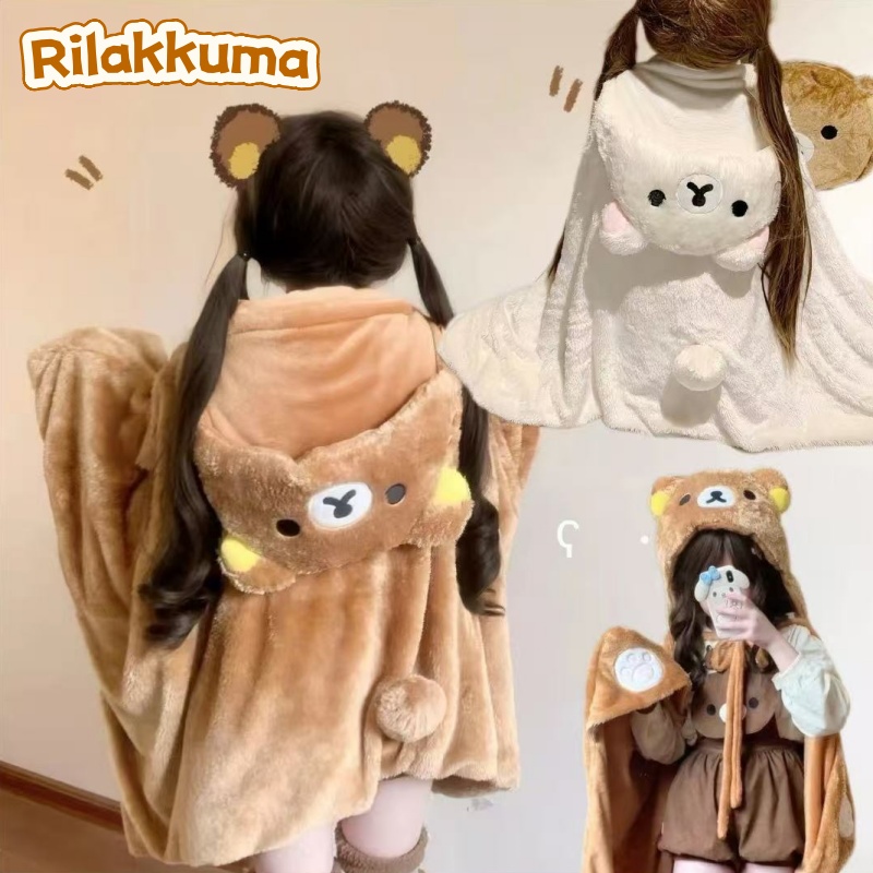 Winter Clothing Girls - Oryginalny płaszcz Rilakkuma z kreskówki anime,
