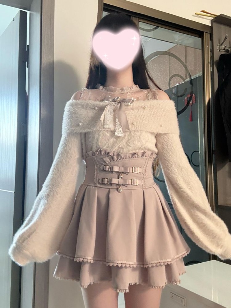 Winter Clothing Girls - Japoński styl słodkiej Lolity: sweter z