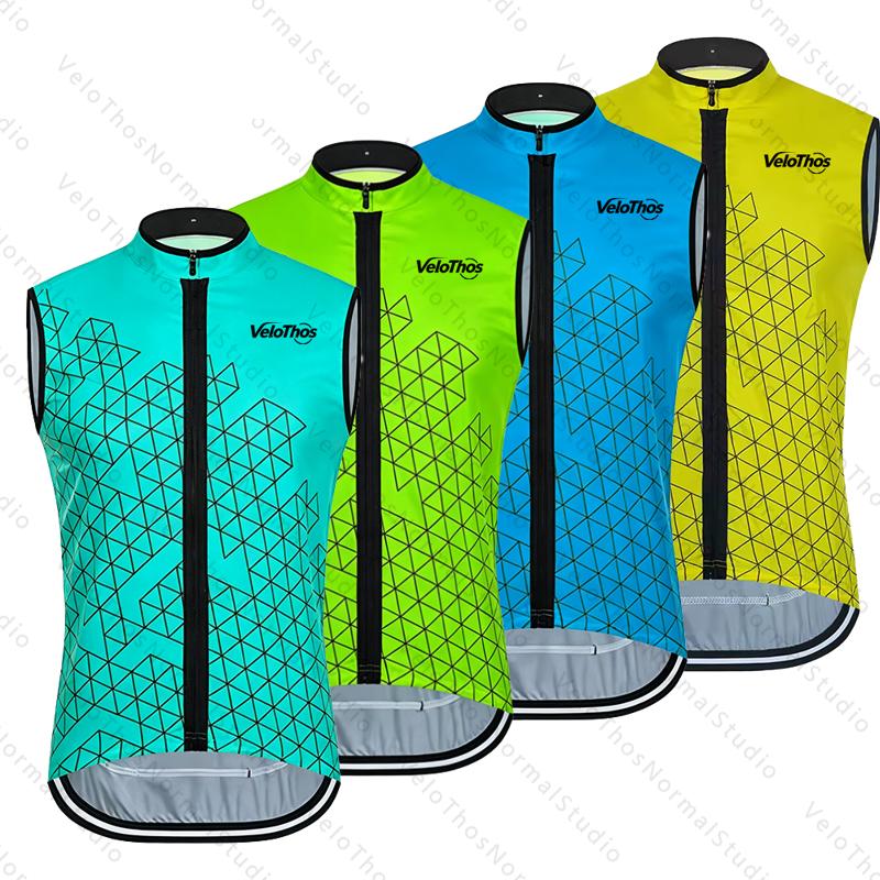 Padded Vest Gilet - Kamizelka rowerowa męska VeloThos bez rękawów,