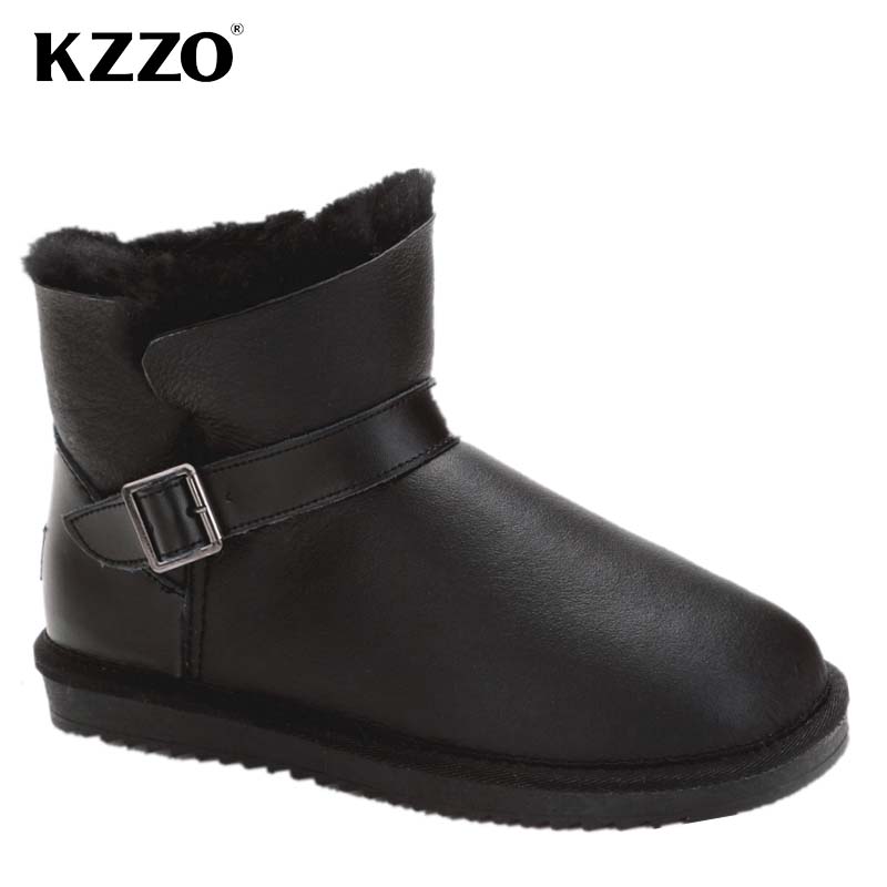 Snow Boot Fur Lined - KZZO 2025 New Men Casual Real