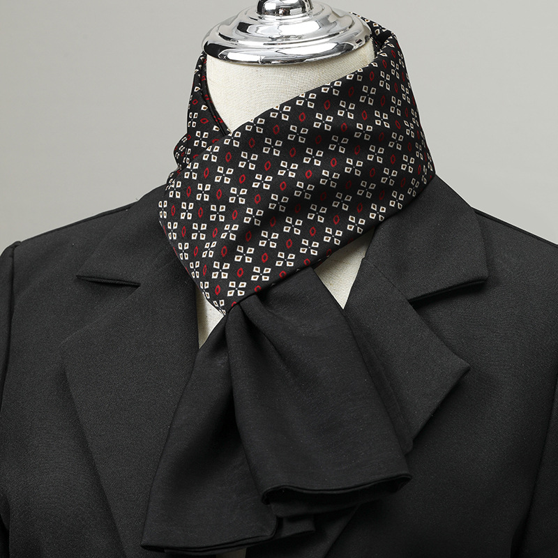 Winter Clothing Gear - Męski szalik imitujący jedwab, mały kwadratowy