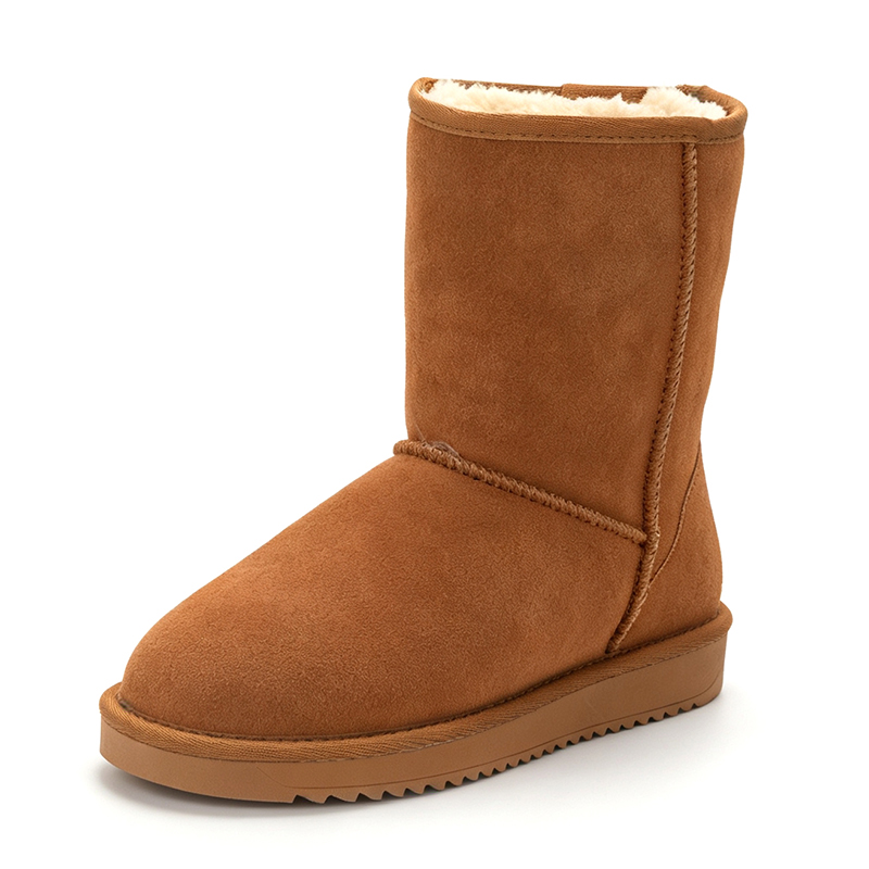 Snow Boot Fur Lined - Damskie klasyczne buty zimowe do połowy