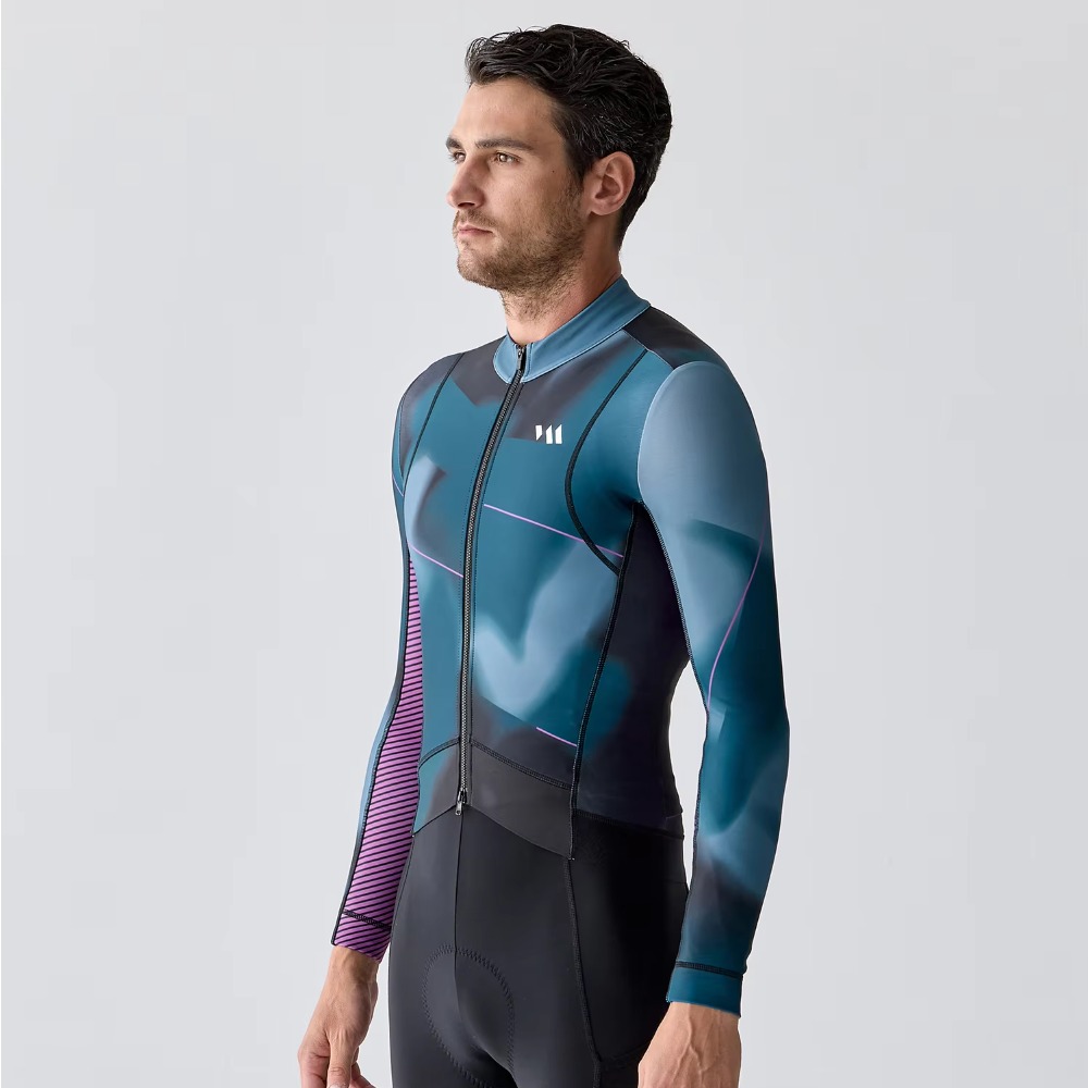 Winter Clothing Manufacturers - Męska koszulka rowerowa termiczna z kieszenią