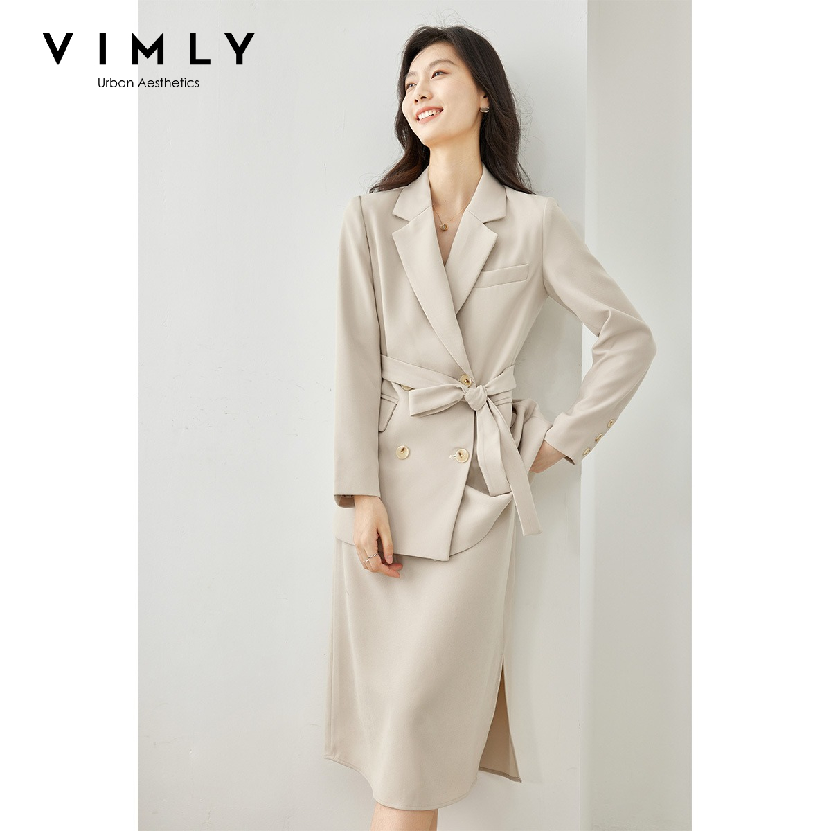 Winter Clothing Women Sale - VIMLY Damski Zestaw Dwuczęściowy Jesień 2026:
