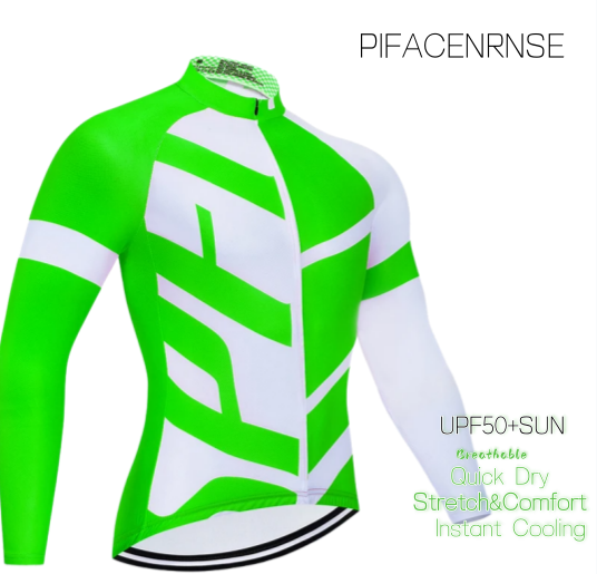 Winter Clothing Colors 2026 - Męska zimowa koszulka rowerowa z długim