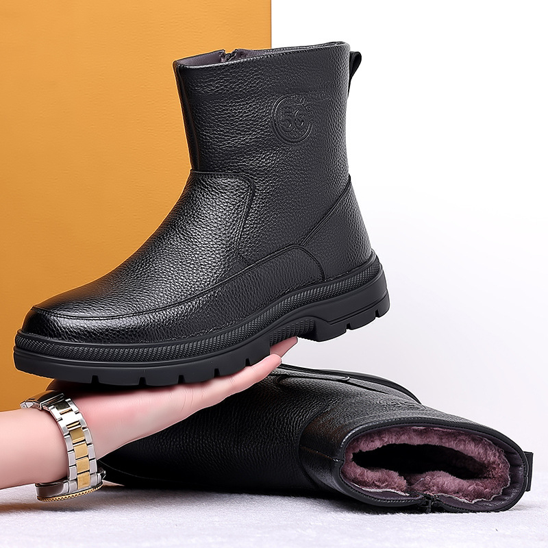 Męskie skórzane buty zimowe za – Snow Boot Fur Lined recenzja i cena