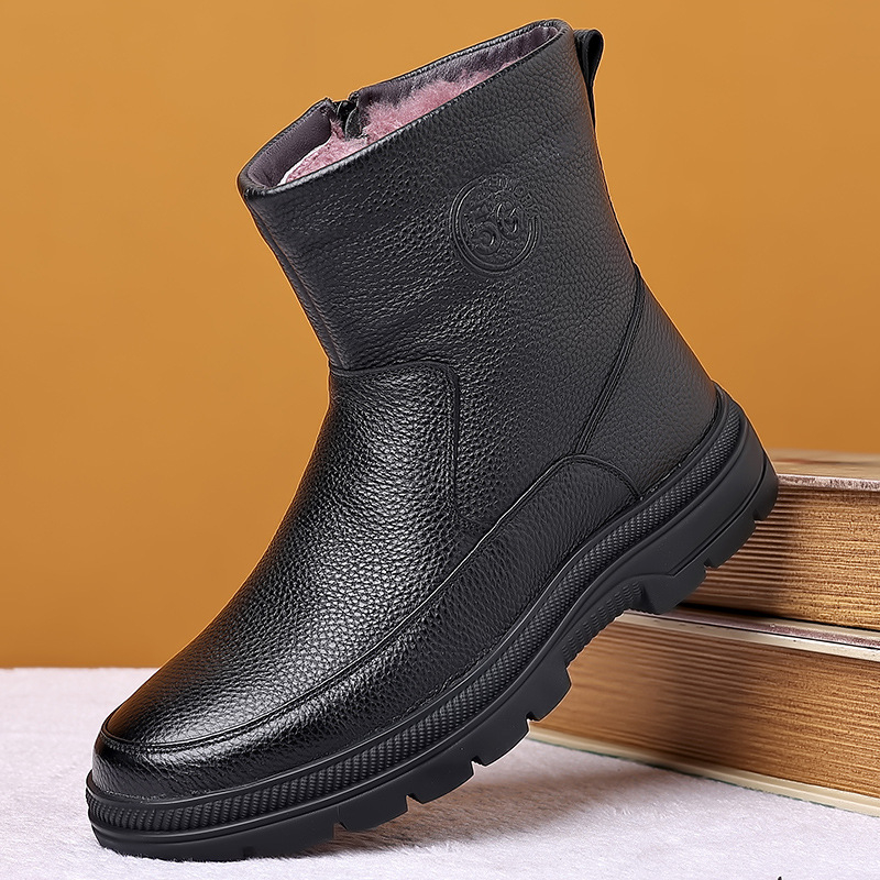 Męskie skórzane buty zimowe za – Snow Boot Fur Lined recenzja i cena