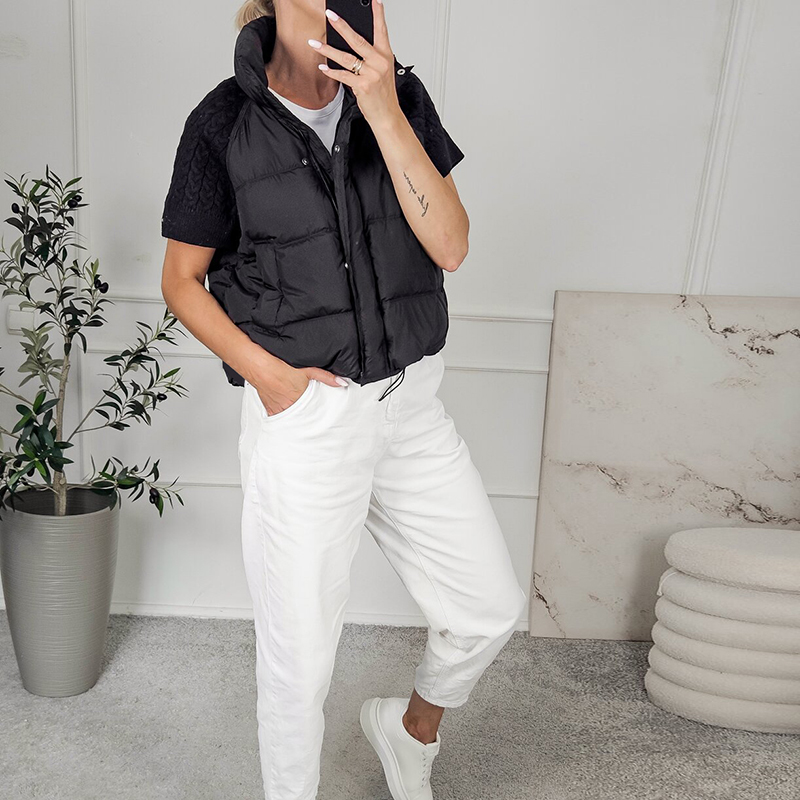 Damska elegancka krótka kamize – Padded Vest Gilet recenzja i cena