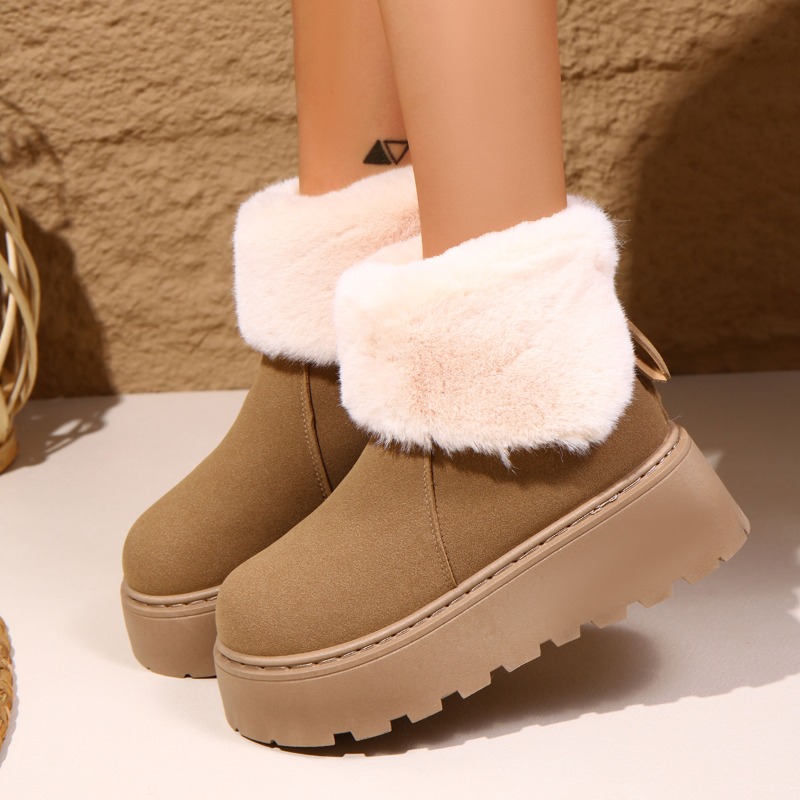 Zimowe damskie botki na grubej – Snow Boot Fur Lined recenzja i cena