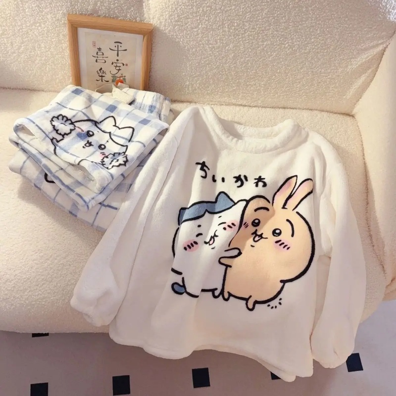 Zestaw piżamowy Chiikawa Usagi – Winter Clothing Girls recenzja i cena