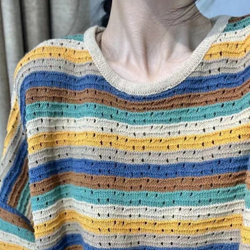 Wiosenny damski sweter w paski – Yellow Winter Clothing recenzja i cena