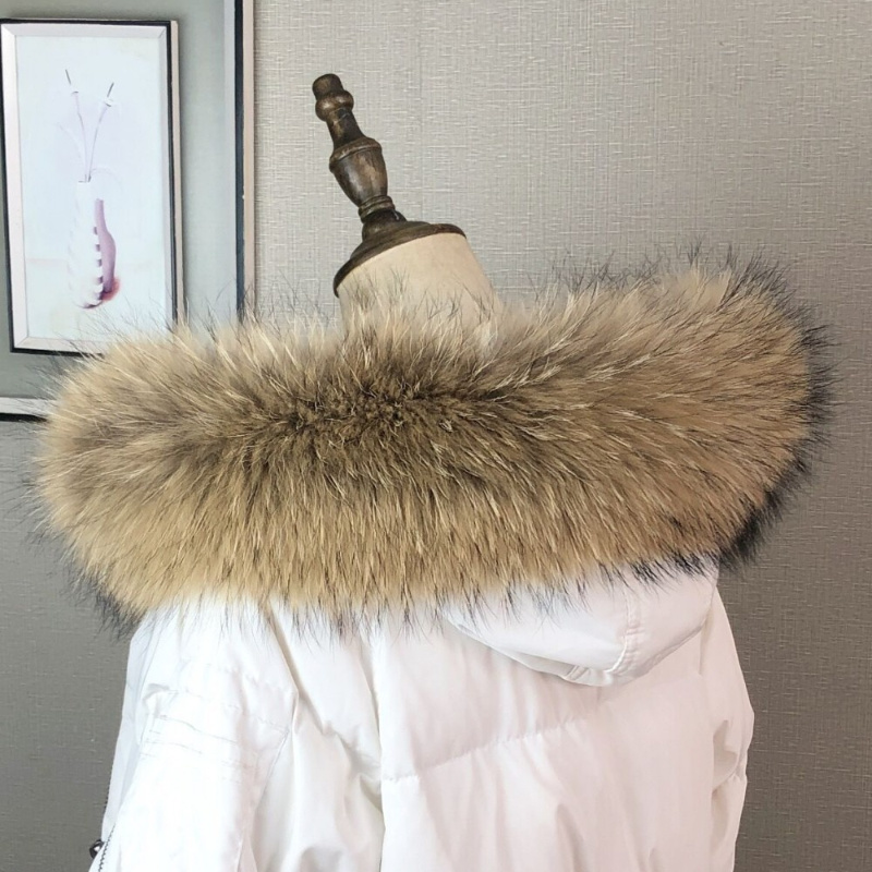 Kołnierz z prawdziwego futra d – Winter Clothing Women Sale recenzja i cena