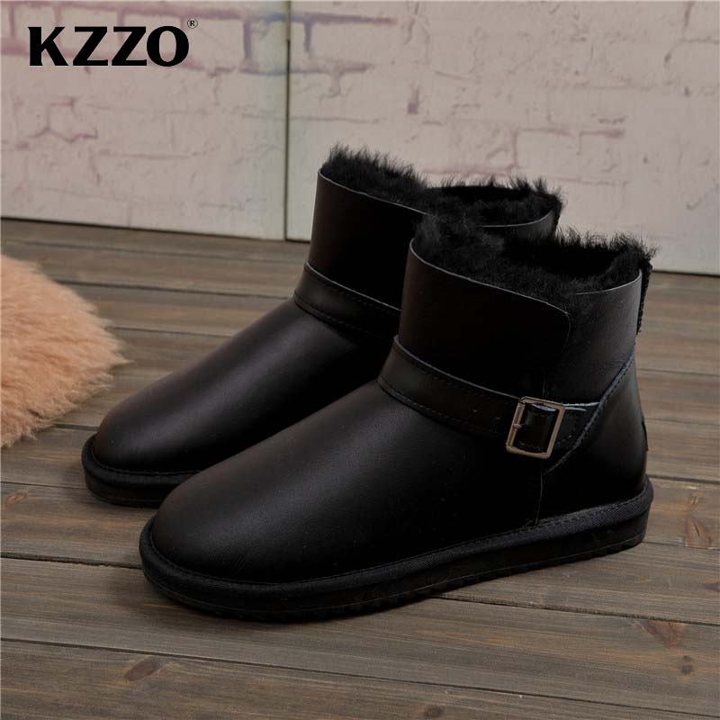 KZZO 2025 New Men Casual Real  – Snow Boot Fur Lined recenzja i cena