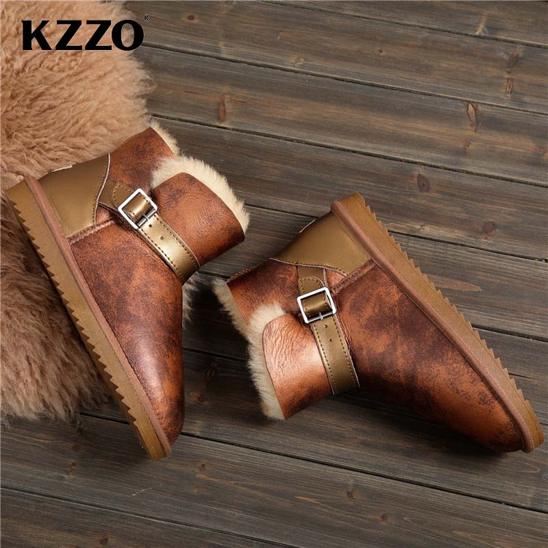 KZZO 2025 New Men Casual Real  – Snow Boot Fur Lined recenzja i cena