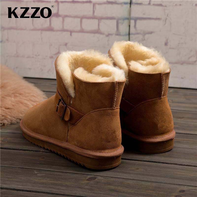 KZZO 2025 New Men Casual Real  – Snow Boot Fur Lined recenzja i cena