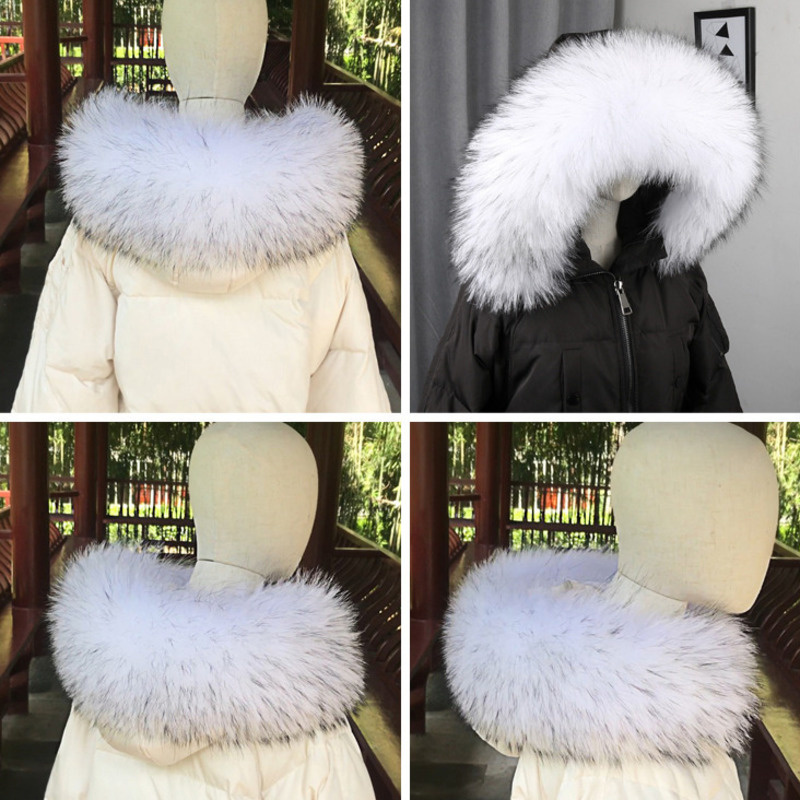 100% kołnierz z prawdziwego fu – Winter Clothing Accessories recenzja i cena