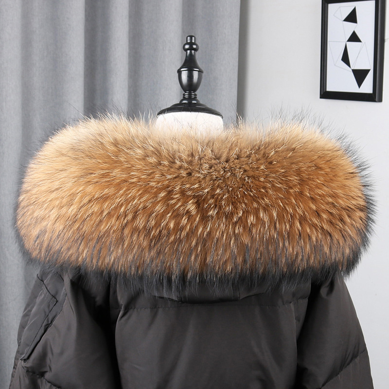 100% kołnierz z prawdziwego fu – Winter Clothing Accessories recenzja i cena