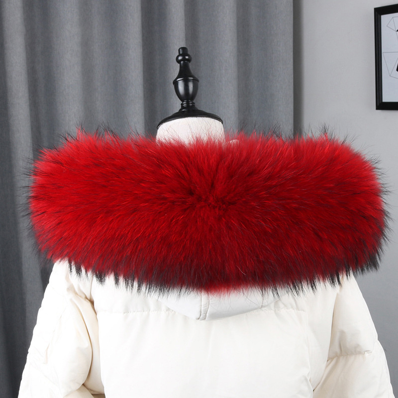 100% kołnierz z prawdziwego fu – Winter Clothing Accessories recenzja i cena