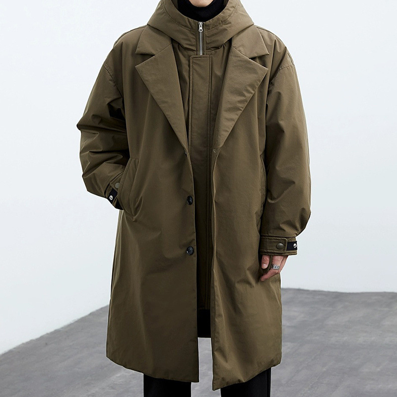 Nowy zimowy męski płaszcz w ko – Winter Clothing Looks recenzja i cena