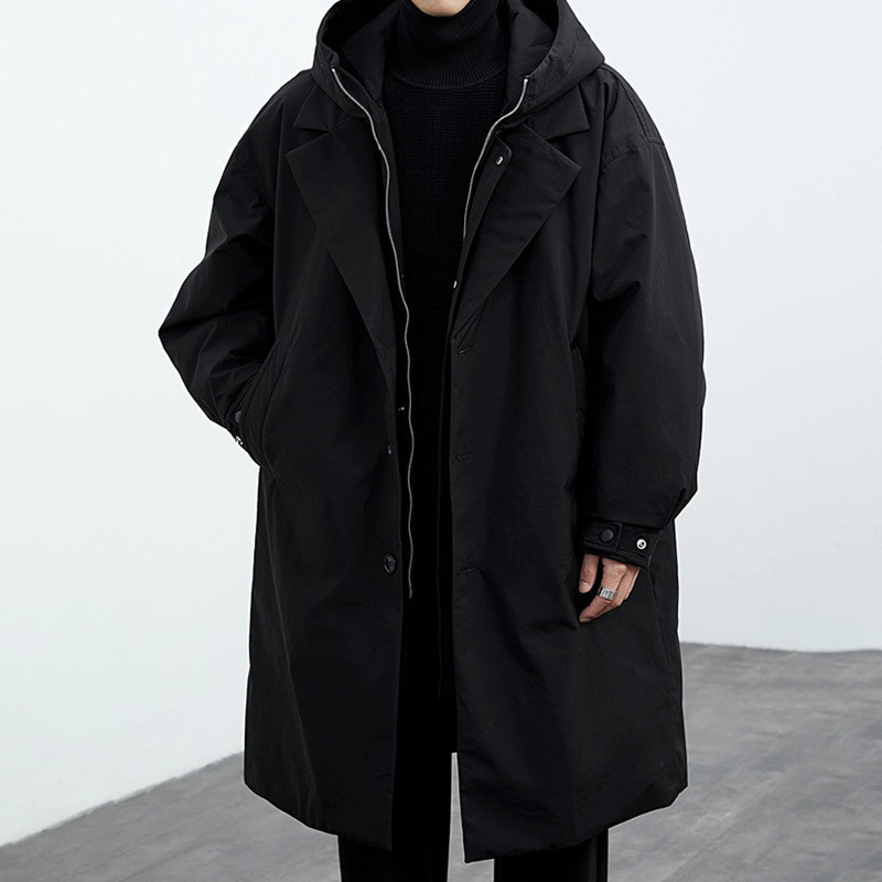 Nowy zimowy męski płaszcz w ko – Winter Clothing Looks recenzja i cena