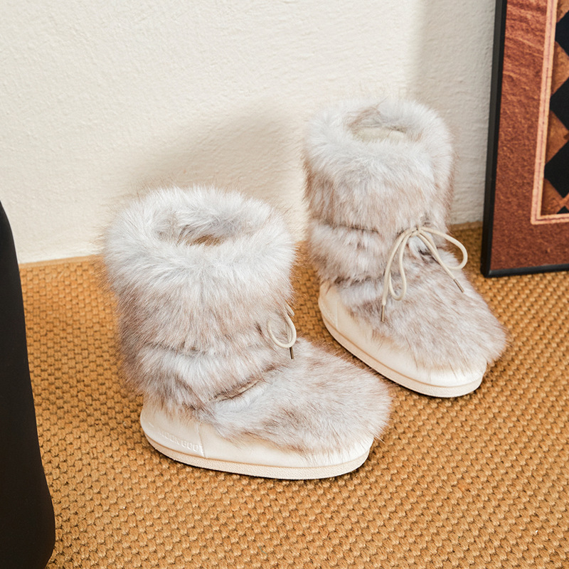 Zimowe damskie buty typu moon  – Snow Boot Fur Lined recenzja i cena